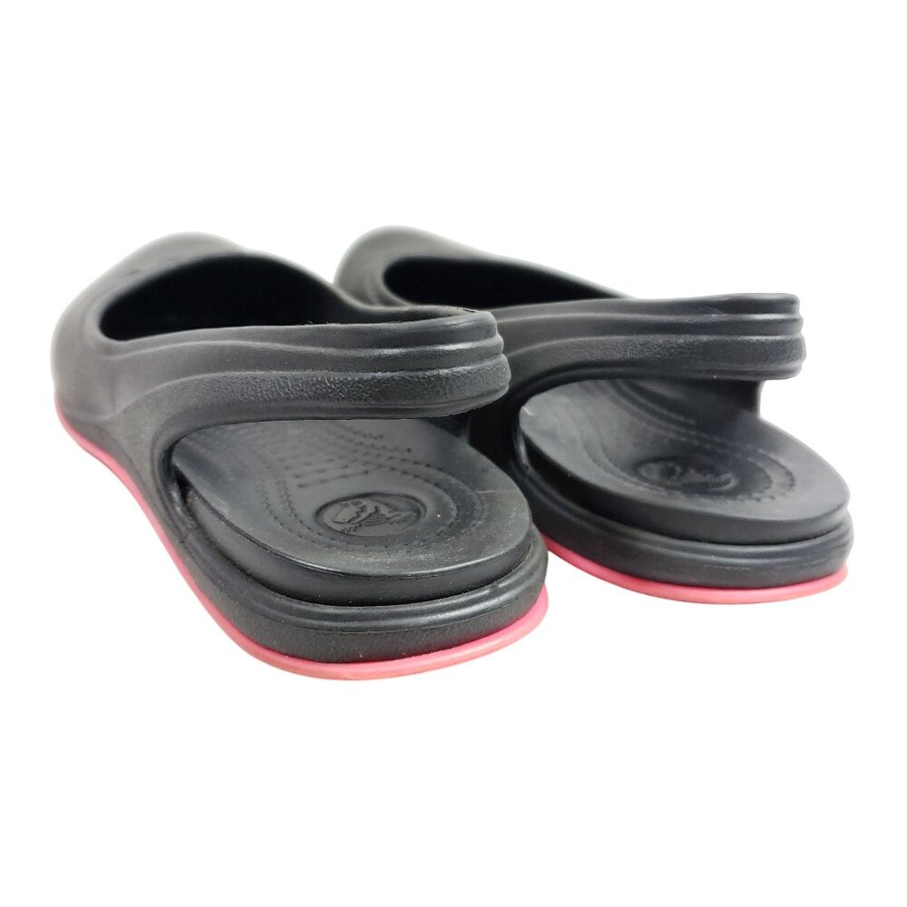 Crocs Women's Size 9 Slingback Ballet Flats Black Pink - Picture 4 of 8